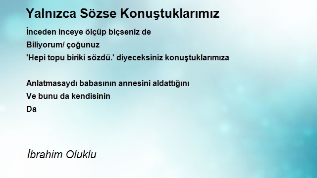 İbrahim Oluklu