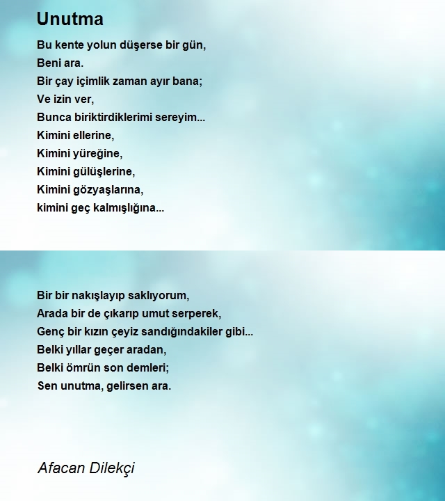 Afacan Dilekçi