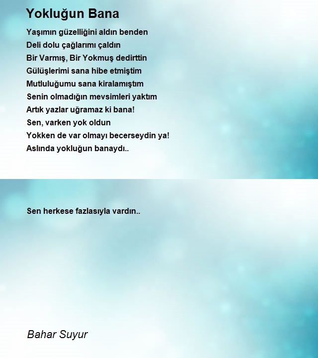 Bahar Suyur