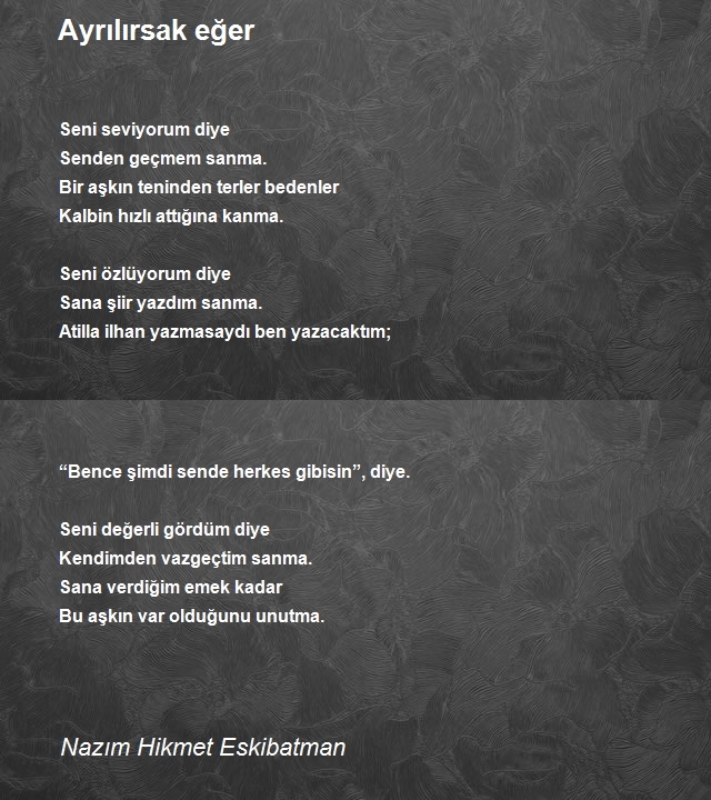 Nazım Hikmet Eskibatman