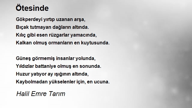 Halil Emre Tarım