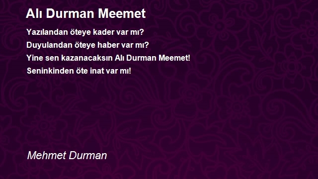 Mehmet Durman