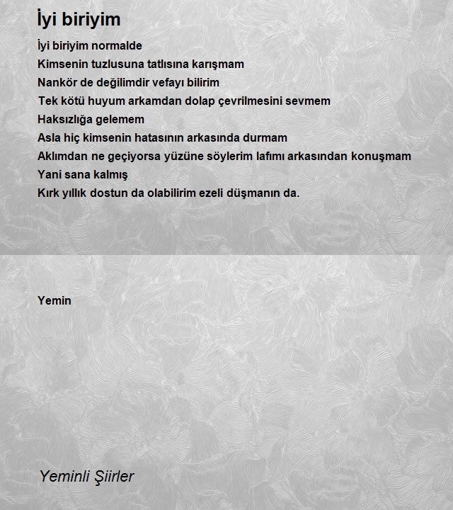 Yeminli Şiirler