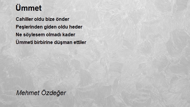 Mehmet Özdeğer