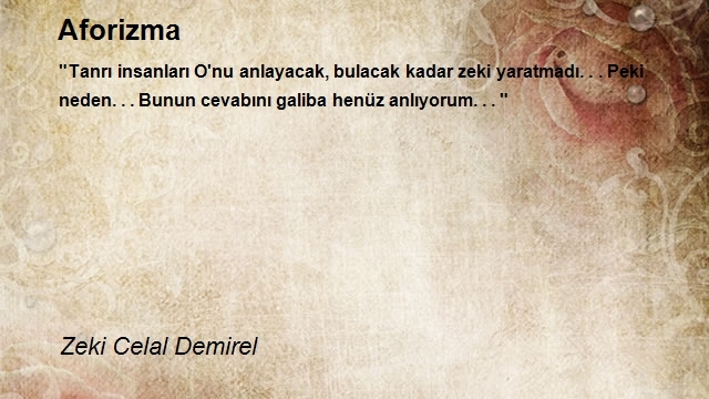 Zeki Celal Demirel