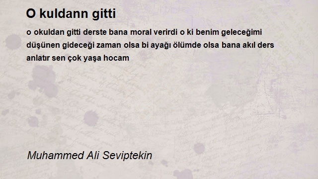 Muhammed Ali Seviptekin