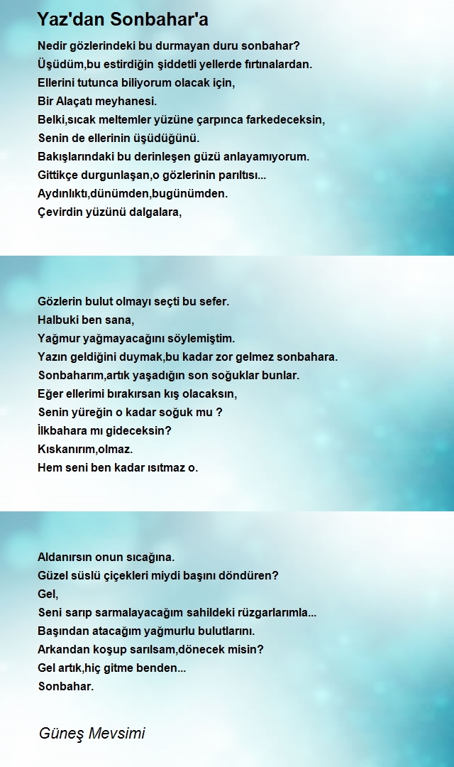 Güneş Mevsimi