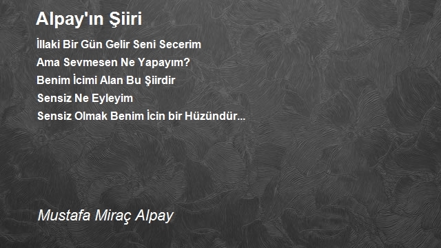 Mustafa Miraç Alpay