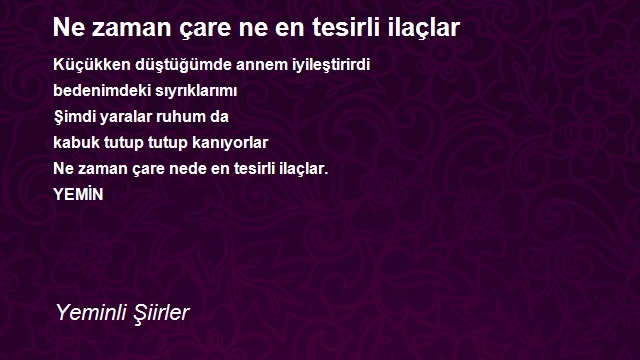 Yeminli Şiirler