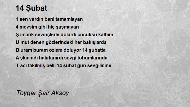 Toygar Şair Aksoy