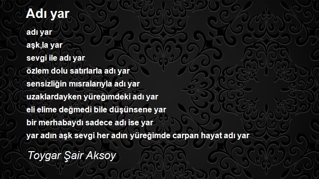 Toygar Şair Aksoy