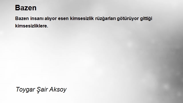 Toygar Şair Aksoy