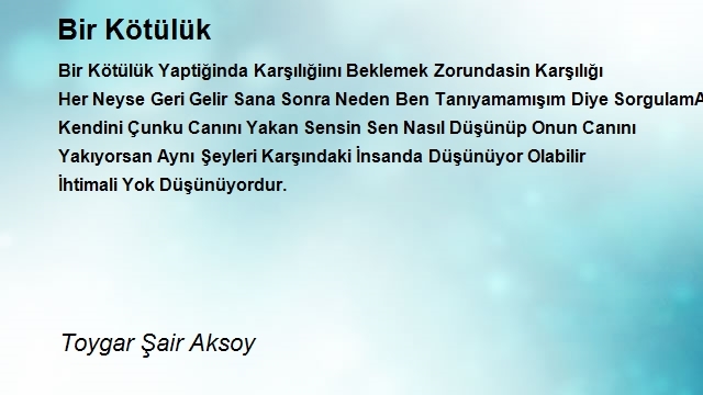 Toygar Şair Aksoy