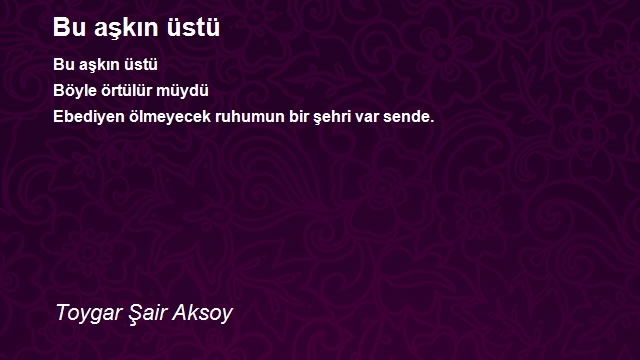 Toygar Şair Aksoy