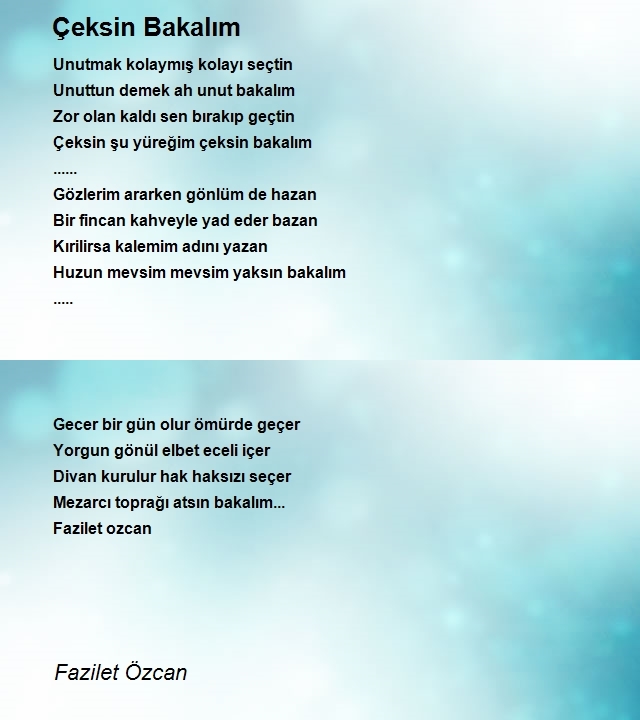 Fazilet Özcan