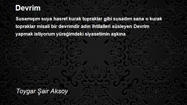 Toygar Şair Aksoy