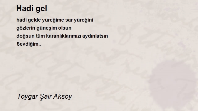 Toygar Şair Aksoy