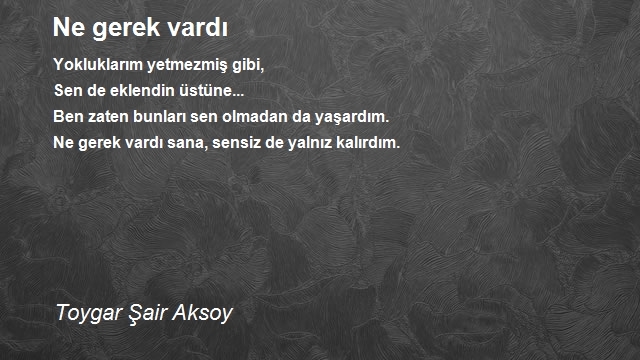 Toygar Şair Aksoy