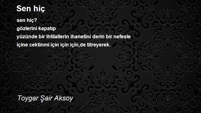 Toygar Şair Aksoy