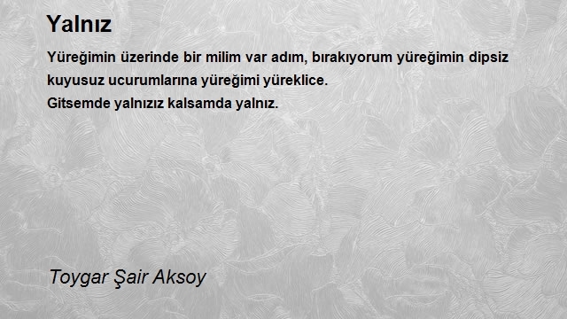 Toygar Şair Aksoy