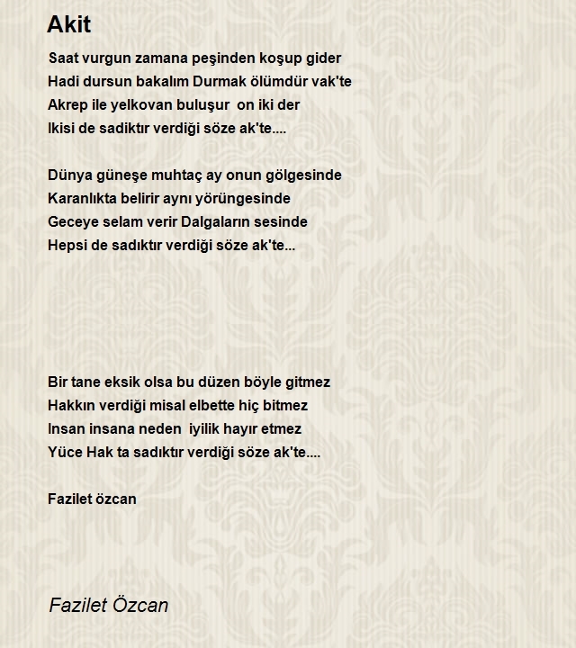 Fazilet Özcan