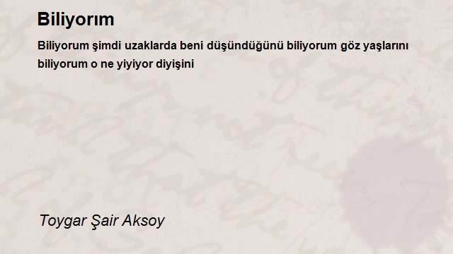 Toygar Şair Aksoy