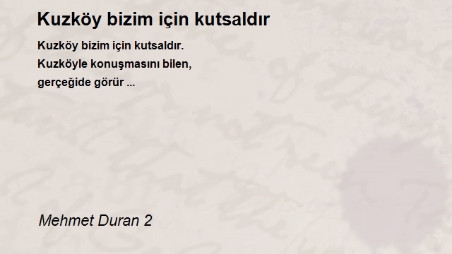 Mehmet Duran 2