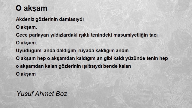 Yusuf Ahmet Boz