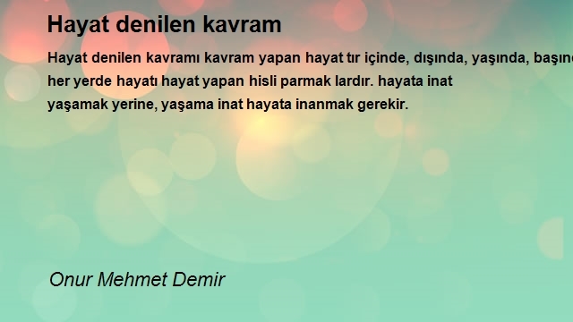 Onur Mehmet Demir