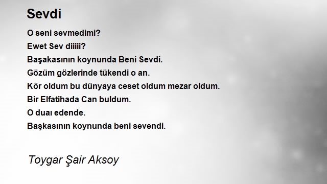 Toygar Şair Aksoy