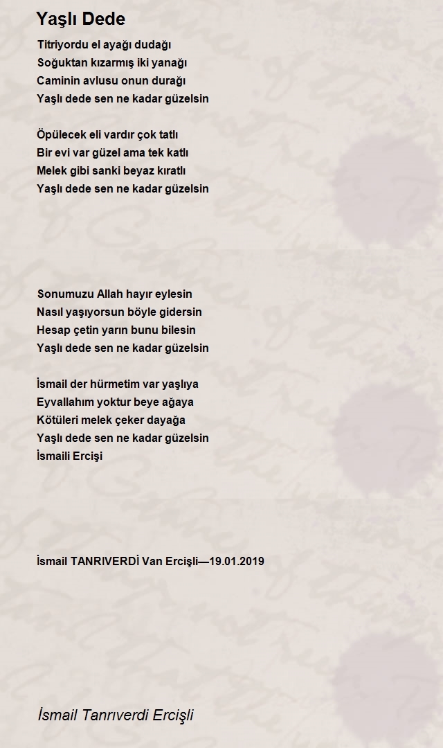 İsmail Tanrıverdi Ercişli