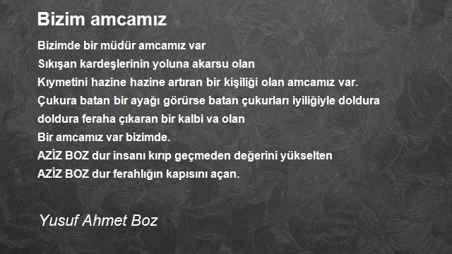 Yusuf Ahmet Boz