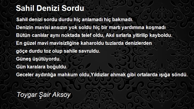 Toygar Şair Aksoy