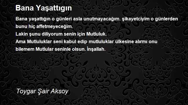 Toygar Şair Aksoy