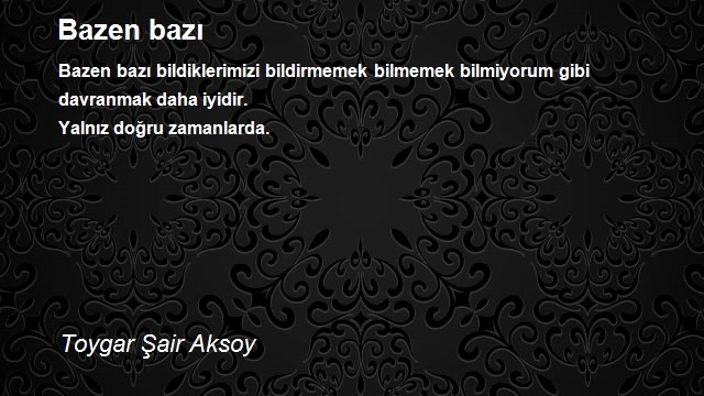 Toygar Şair Aksoy