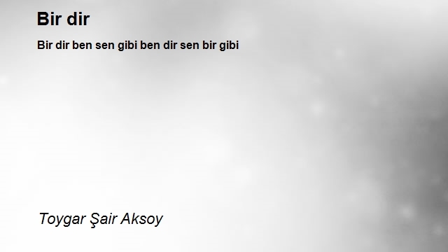 Toygar Şair Aksoy