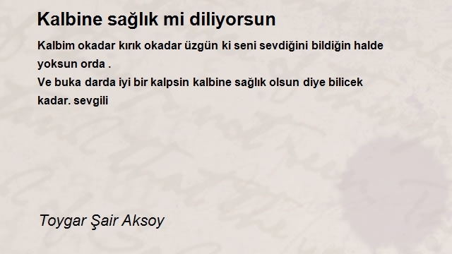 Toygar Şair Aksoy