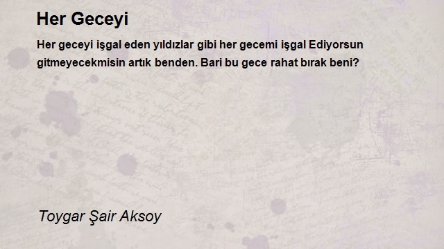 Toygar Şair Aksoy