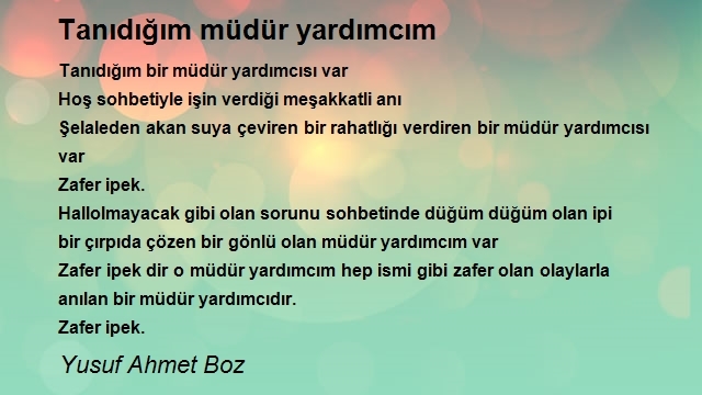 Yusuf Ahmet Boz