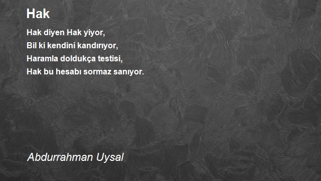 Abdurrahman Uysal