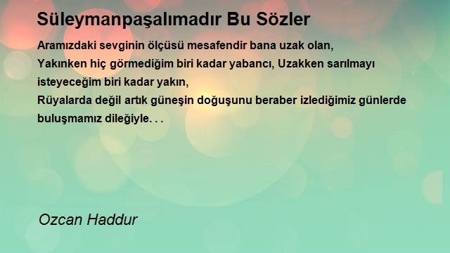 Ozcan Haddur