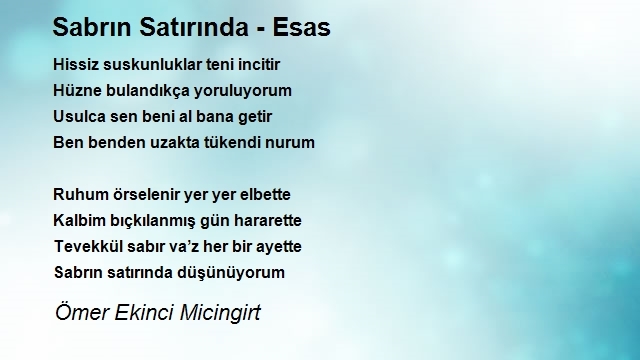 Ömer Ekinci Micingirt