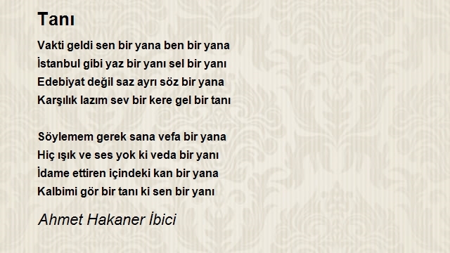 Ahmet Hakaner İbici