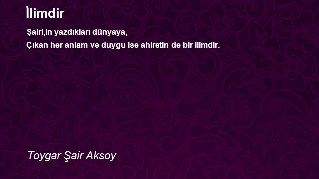 Toygar Şair Aksoy