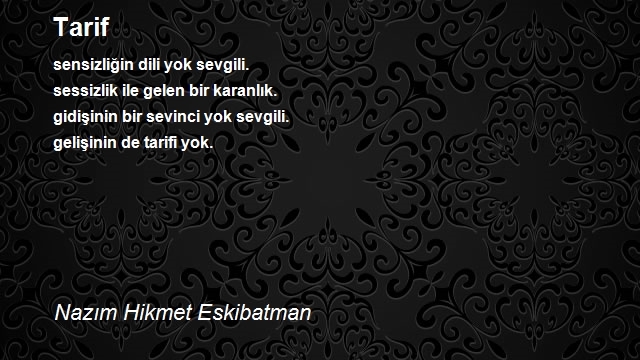 Nazım Hikmet Eskibatman