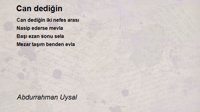 Abdurrahman Uysal