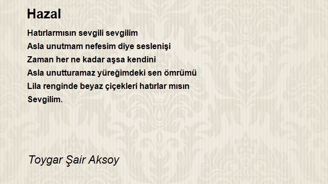 Toygar Şair Aksoy