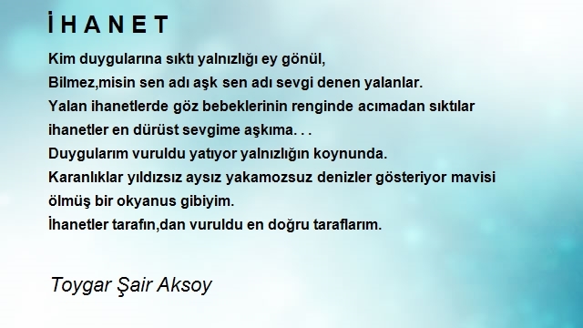 Toygar Şair Aksoy