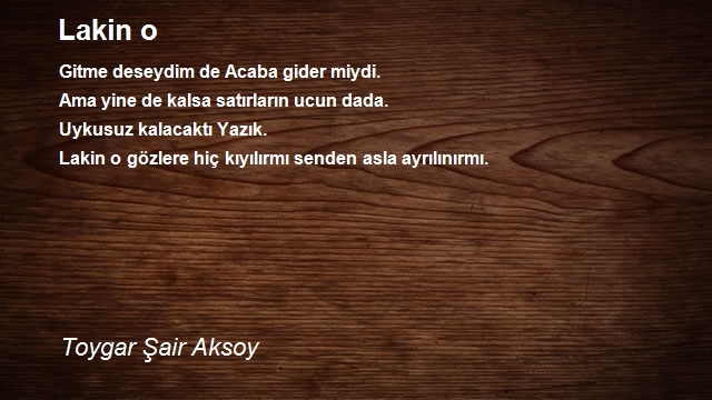 Toygar Şair Aksoy