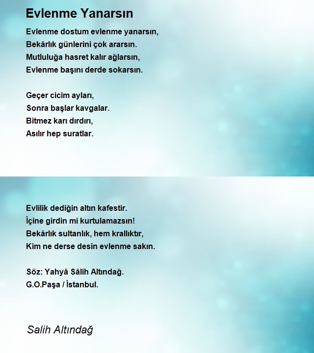 Yahya Salih Altındağ